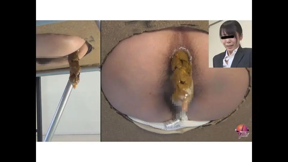 [3]クソ漏らし羞恥面接恥感　～浣腸された汚れゆく麗しき秘穴～