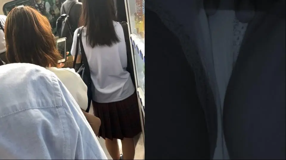 素人痴漢日記６７TRAIN目★楽器を背負った赤チェック女子の生態