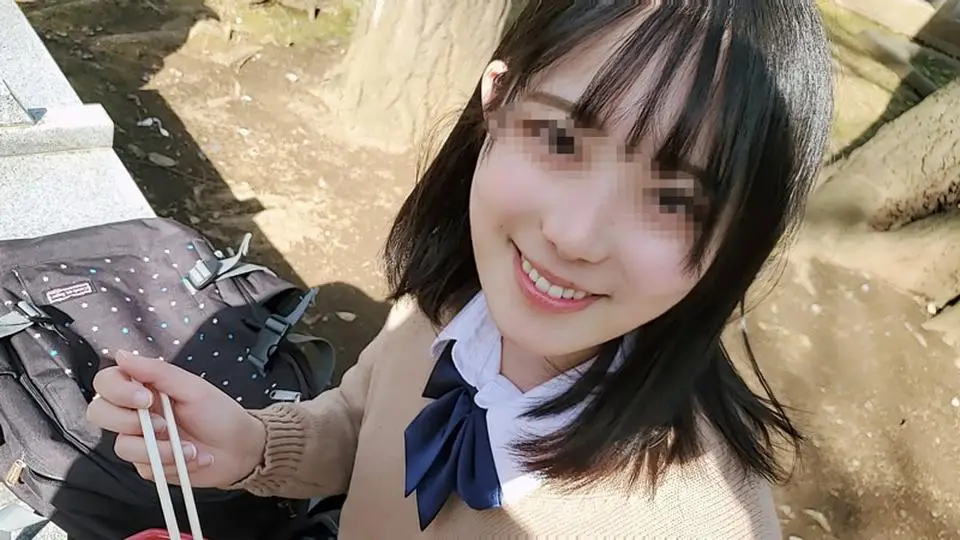 顔出し【個撮】県立商業科③色白少女。大学受験に向けお参り～ハメ撮り