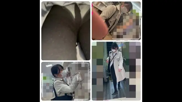 【素人のパンツを逆さ撮り】4,超ロンスカ娘の生パンツを激写　脚閉じてても盗撮されます 3人収録